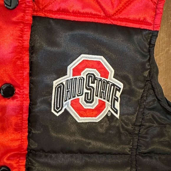 Women’s OHIO STATE BUCKEYES Snap Puffer Vest Size Medium - Picture 5 of 6